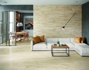 Plancher de porcelaine en faux bois pour votre sous-sol