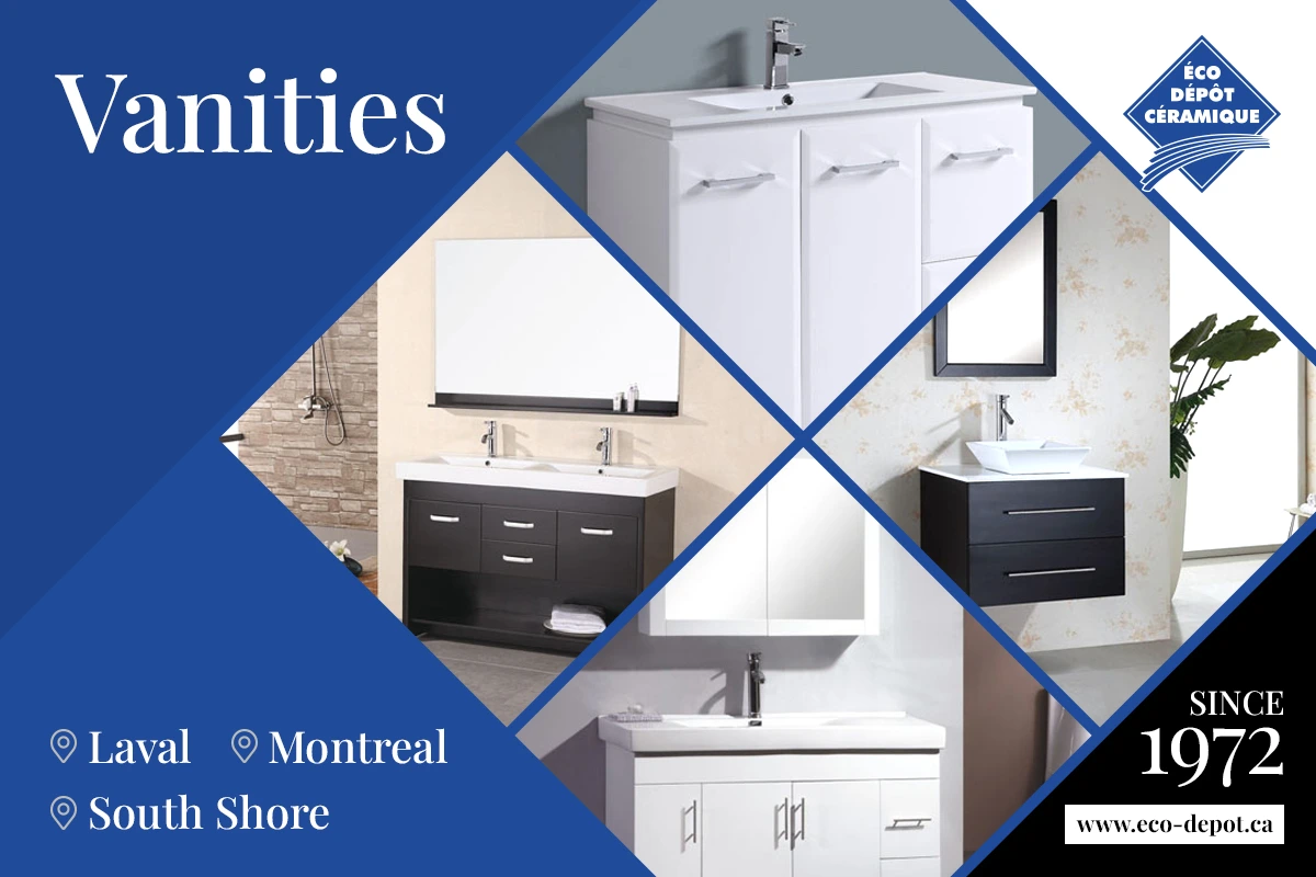 new bathroom vanities at Eco-Depot in Montreal